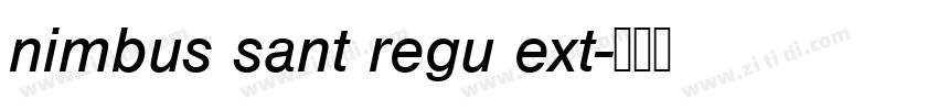 nimbus sant regu ext字体转换